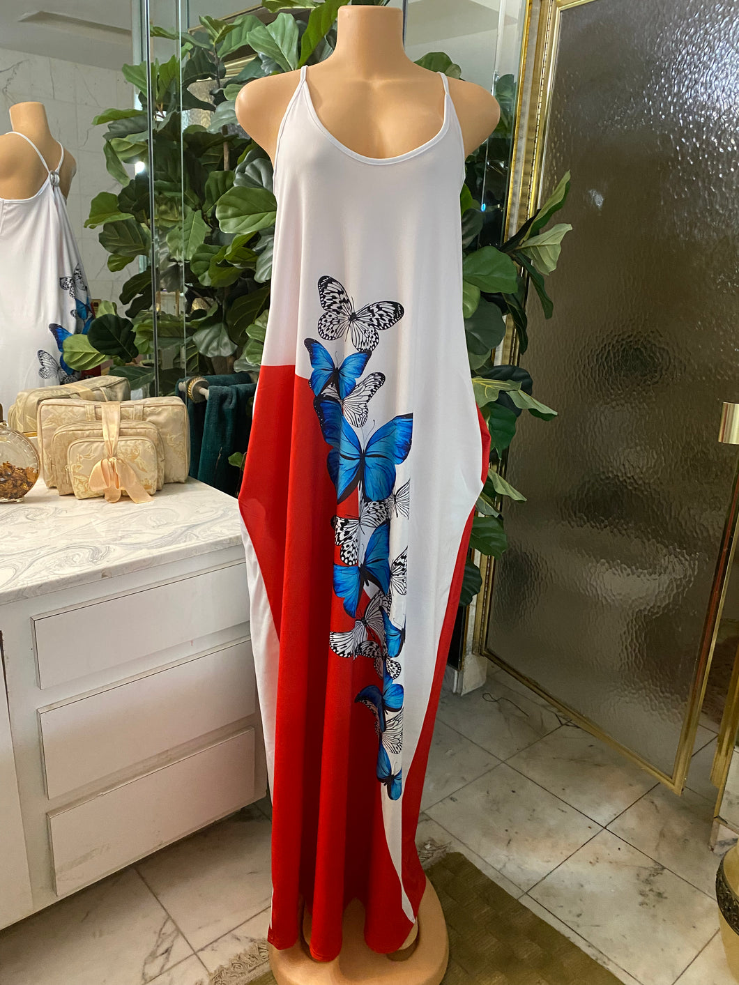 WHITE & RED SUMMER DRESS